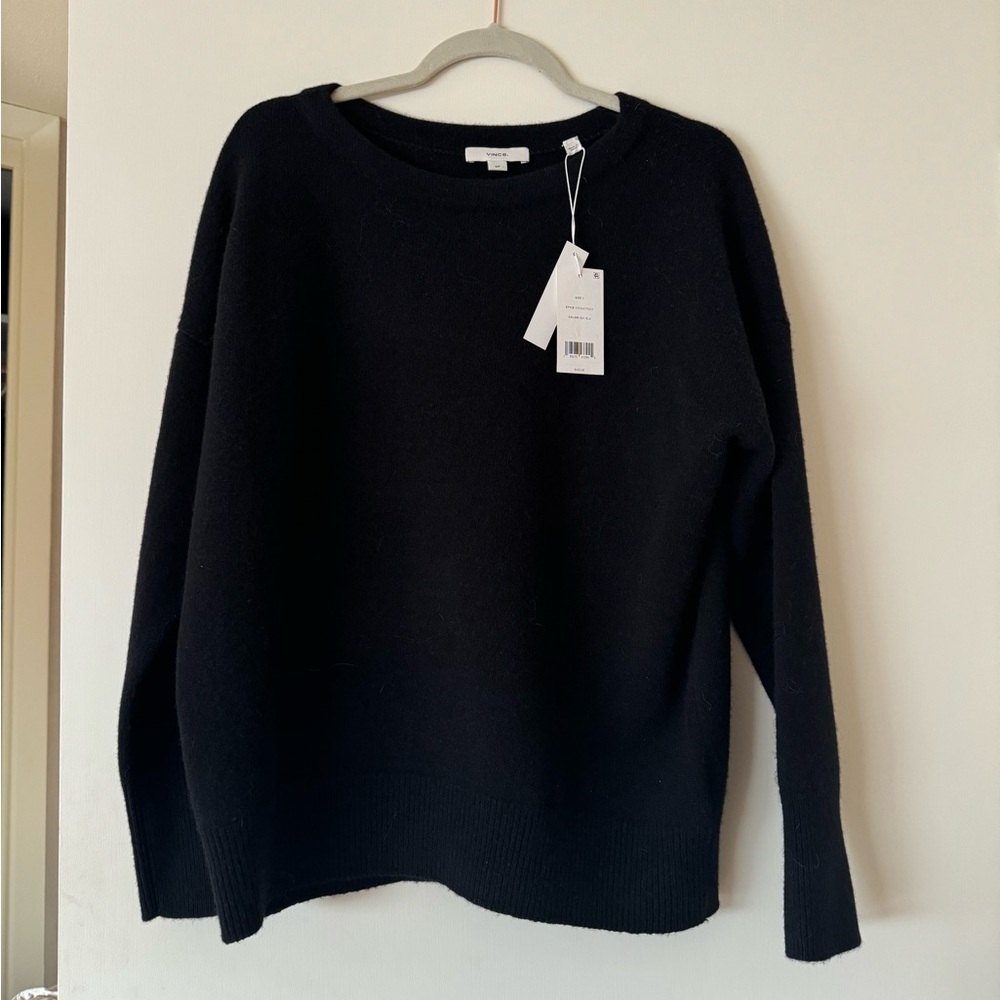 Vince Black Sweater wool/cashmere NWT Size Small